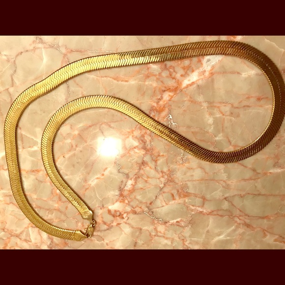 Herringbone Gold Chain - Picture 1 of 2